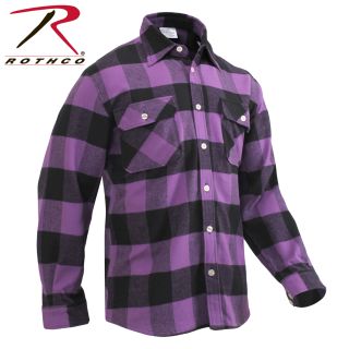 3990_Rothco Extra Heavyweight Buffalo Plaid Flannel Shirt-