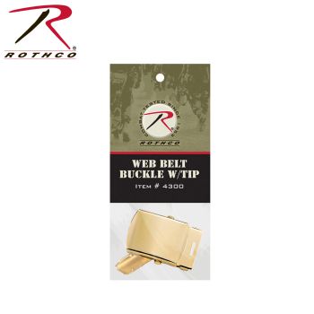 4300_Rothco G.I. Type Web Belt Buckle And Tip Pack-Rothco