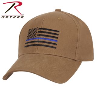 4372_Rothco Thin Blue Line Flag Low Profile Cap-Rothco