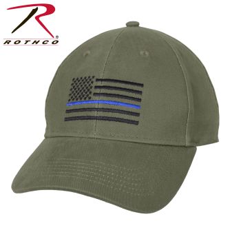 4425_Rothco Thin Blue Line Flag Low Profile Cap-Rothco