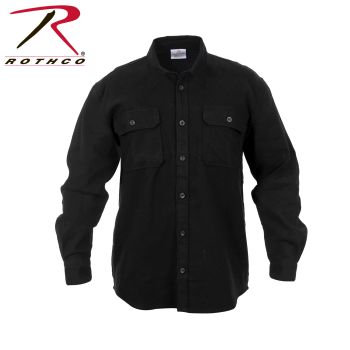 4637_Rothco Heavy Weight Solid Flannel Shirt-