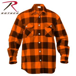 4673_Rothco Extra Heavyweight Buffalo Plaid Flannel Shirt-