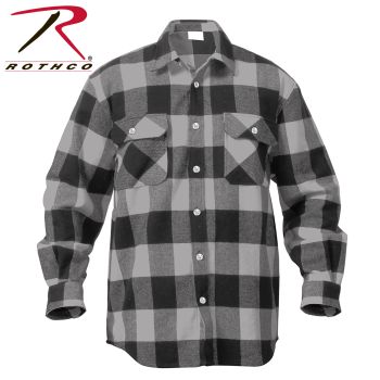 4690_Rothco Extra Heavyweight Buffalo Plaid Flannel Shirt-Rothco