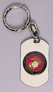 4783_Rothco Marines Dog Tag Key Chain-Rothco