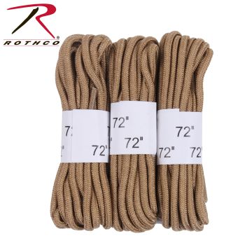 6017_Rothco 72&#34; Boot Laces - 3 Pack-Rothco