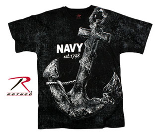 66320_Rothco Vintage &#8216;Navy Anchor&#8216; T-shirt-Rothco