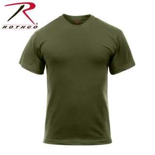 6907_Rothco Solid Color Cotton / Polyester Blend Military T-Shirt-