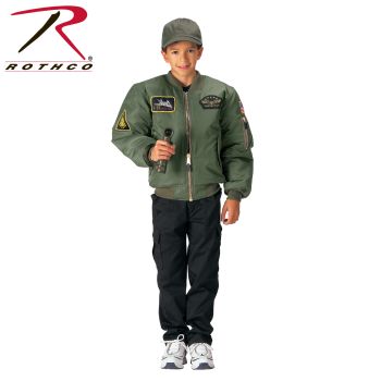 7340_Rothco Kids Flight Jacket With Patches-Rothco