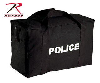 8116_Rothco Large Canvas Police Gear Bag - Black-Rothco