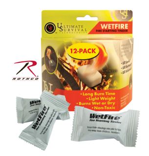 906_Wetfire Fire Starting Tinder / 12 Pack-Rothco