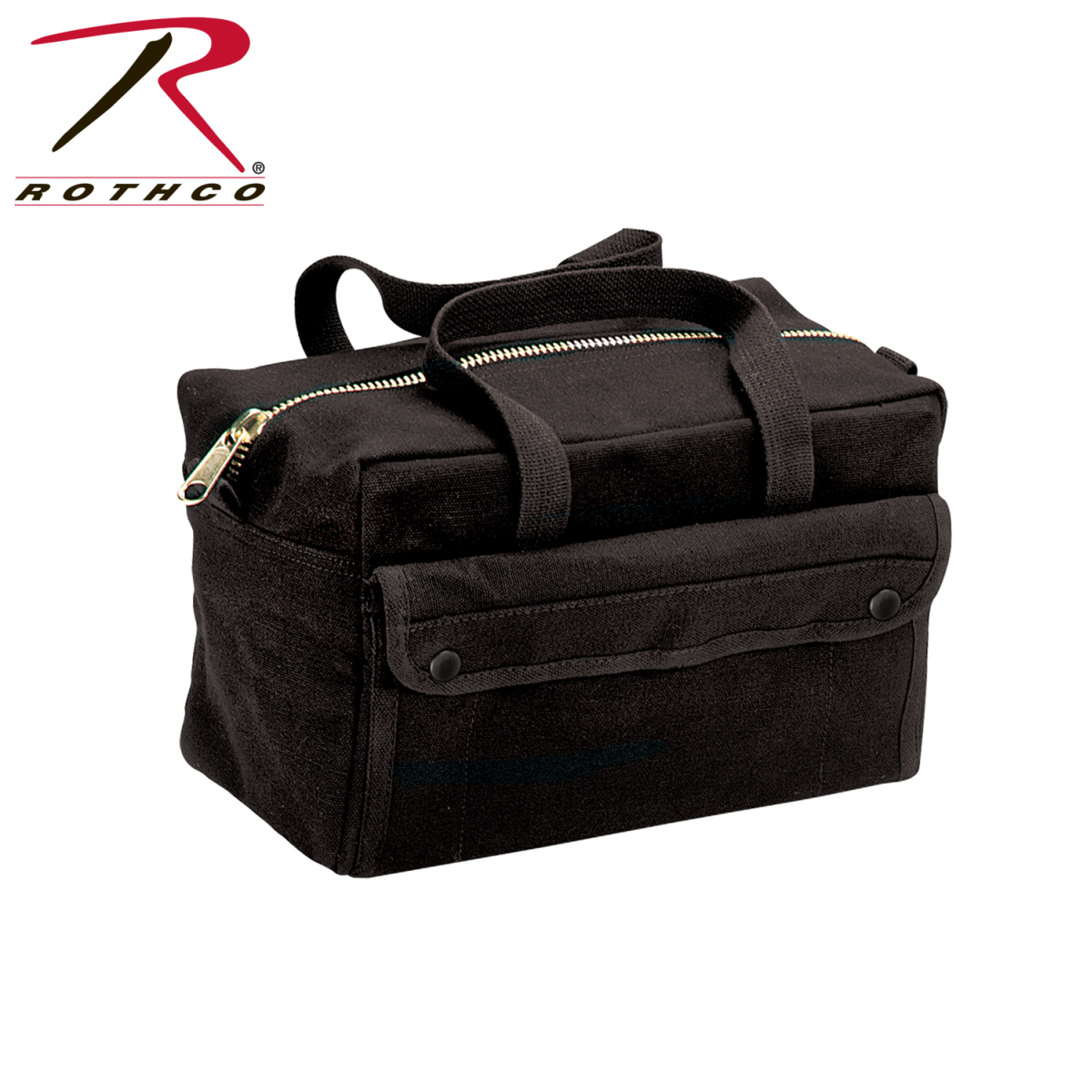 Type Brass Zipper Mechanics Tool Bag Rothco 9192 Black G.I 