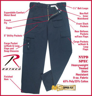 9862_Rothco P.S.T (Public Safety Tactical) Pants - Midnight Navy Blue-