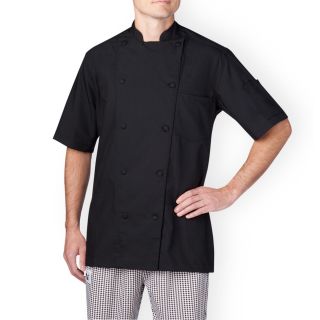 Unisex Modern Short Sleeve Vented Lightweight Chef Coat-Chefwear