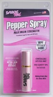 SABRE Red 3/4 oz Pink Lipstick Pepper Spray-Sabre