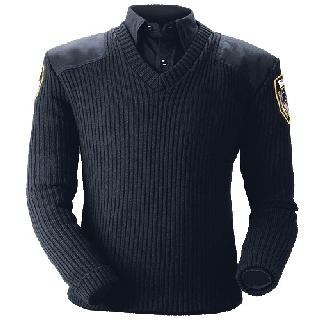 210 Classic V-Neck Sweater-Blauer