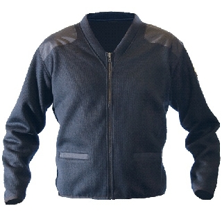 Fleece-Lined Zip Front Sweater-