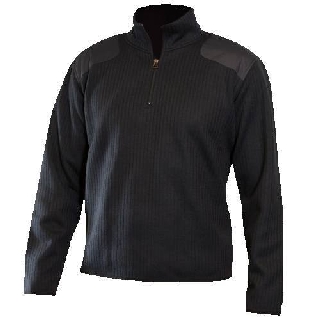 Fleece-Lined Quarter Zip Sweater-Blauer