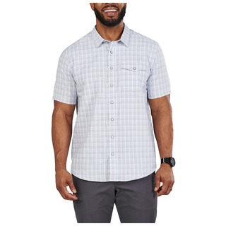 5 11 Tactical Mens Aiden Short Sleeve Plaid Shirt-5&#46;11 Tactical