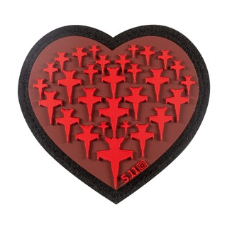 5.11 Tactical Airplane Heart Patch-511
