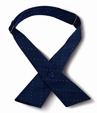 USPS Carrier Pindot Crossover Tie w/Covered Snap-Samuel Broome