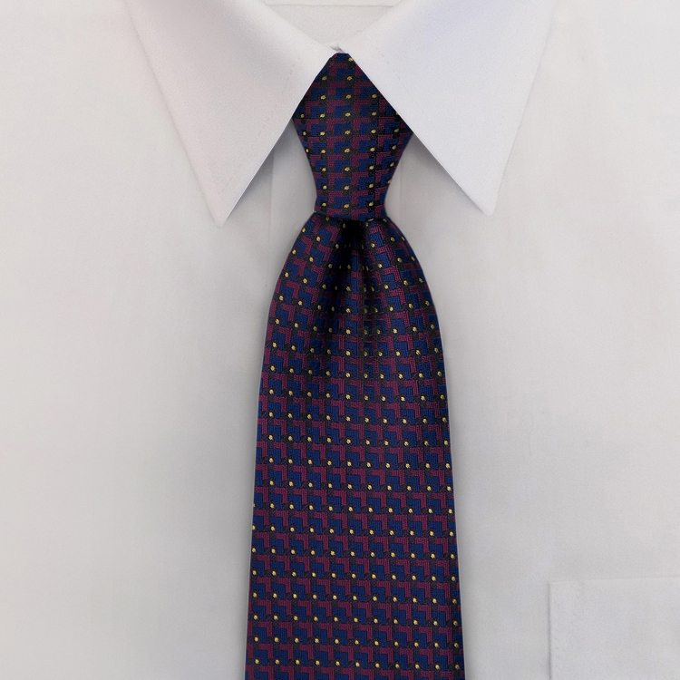 Data XA1 Blue<br>Four-In-Hand Necktie-SB