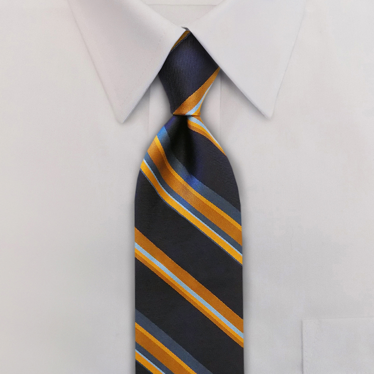 Eton Stripes #WC2 Navy<br>Clip-On Necktie-SB