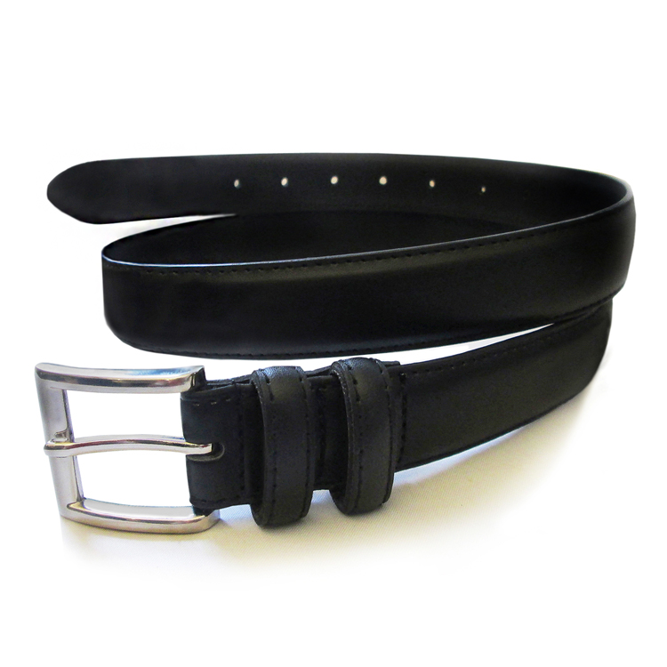 Double Loop Leather Dress Belt-SB