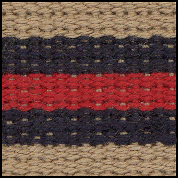 Khaki/Navy/Red Stripe