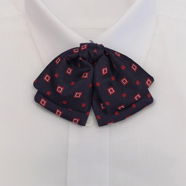 Navy Print #481<br>Manager Bow on Adjustable Band-SB