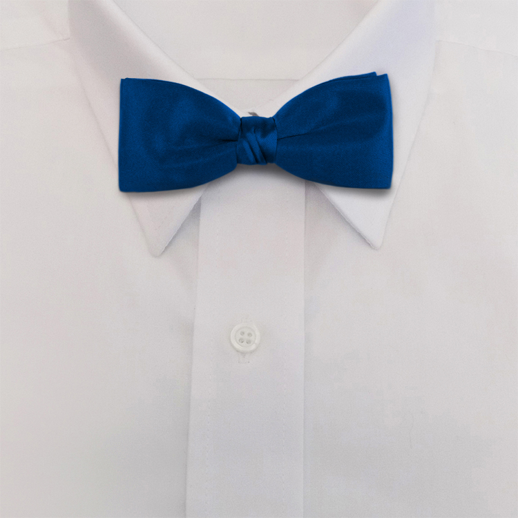 Royal Polyester Satin<br>Banded Bow Tie-SB
