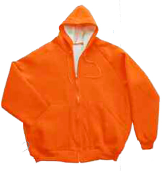 Buy Fluorescent Orange Sweat Jacket,Super Heavy Weight - Domestic