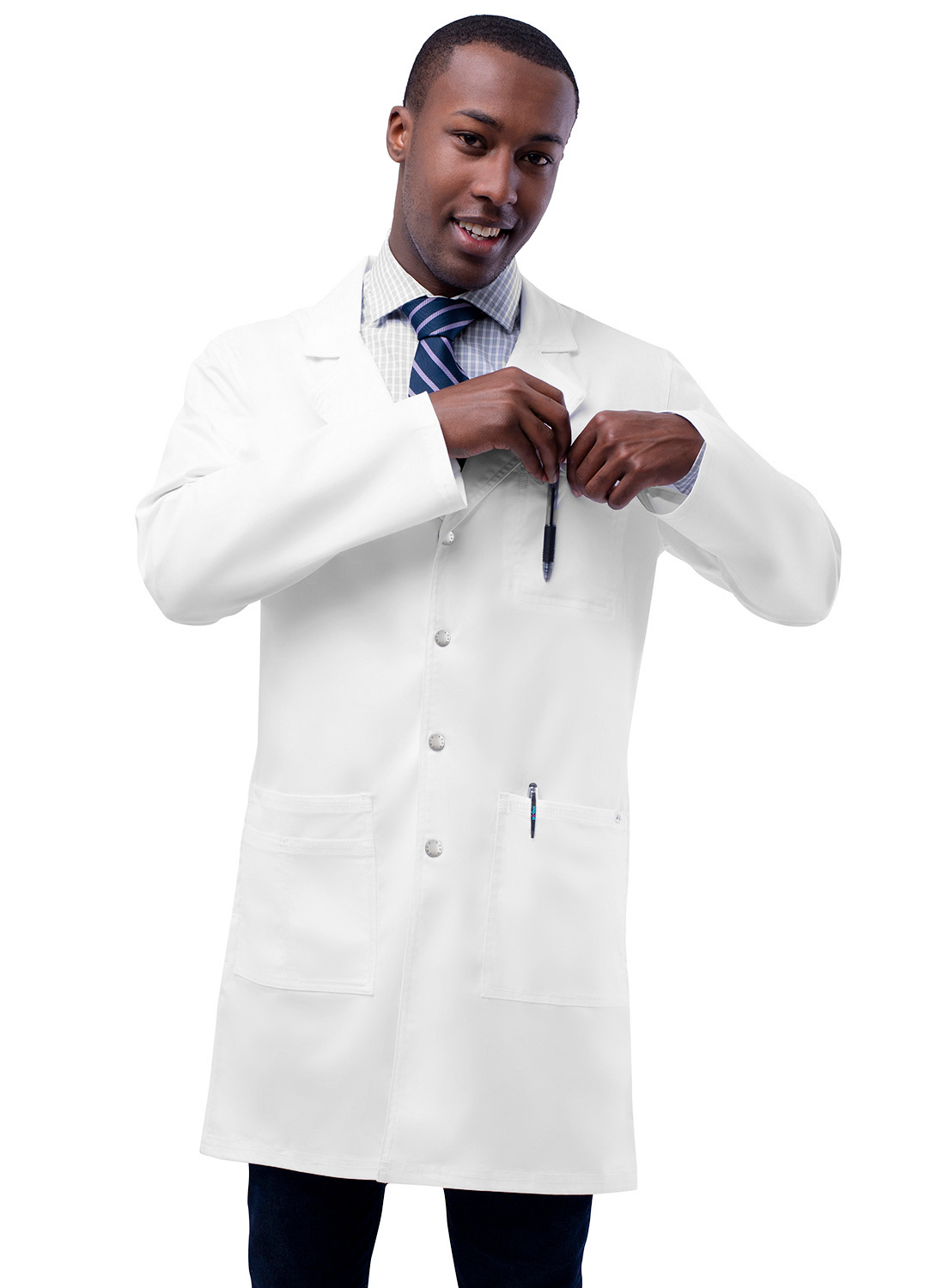 Buy Adar Universal STRETCH Unisex 36' Snap Front Lab Coat - Adar Medical  Uniforms Online at Best price - CT