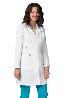 Adar UniversalTRETCH Womens 36&#34; Tab-Waistab Coat-Adar Medical Uniforms