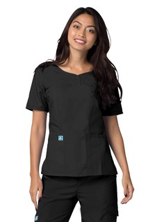 Adar Universalweetheart V-neck Top-Adar Medical Uniforms