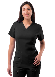 Adar Pro Women&#8216;s Elevated V-neck Scrub Top-Adar Medical Uniforms