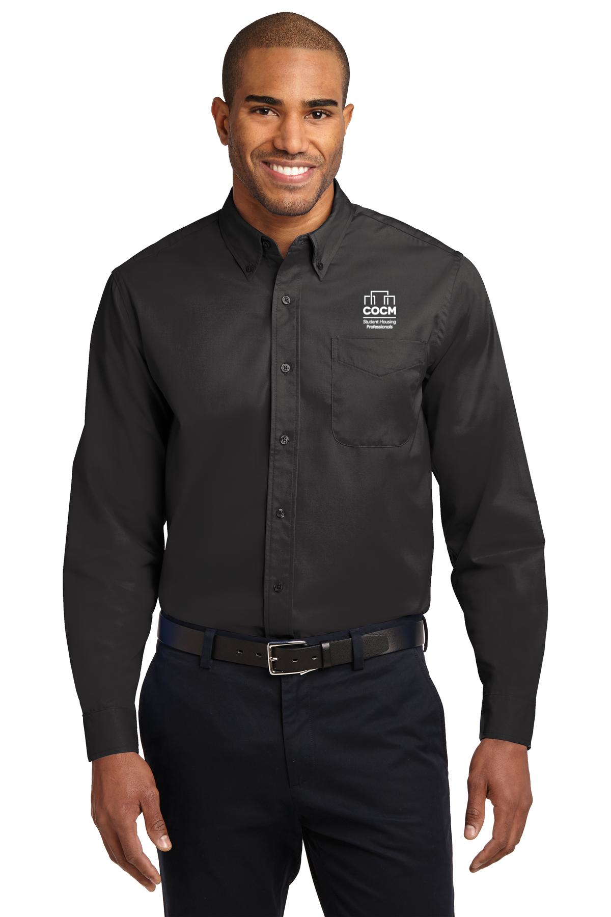 Port Authority® Long Sleeve Easy Care Shirt (with Logo)-