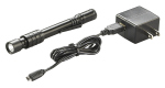 Stylus Pro Usb With 120v Ac Adapter, Usb Cord, Nylon Holster. Black With White Led-Streamlight