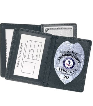 Side Open Badge Case with Credit Card Slots - Dress-Strong Leather