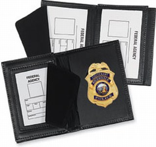 Side Open Badge Case with Smart Card Window - Dress-Strong Leather