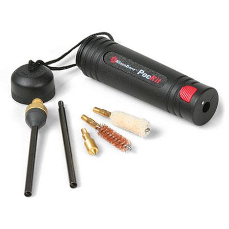 KleenBore .38/.357/9mm PocKit Handgun Cleaning Set, Includes Phosphor Bronze Brush, Cotton Mop and Jag, 2 Rod Sections-Kleenbore