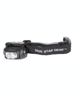 5ive Star Gear Black Multi-Functional Headlamp With Strobe-Tru-Spec