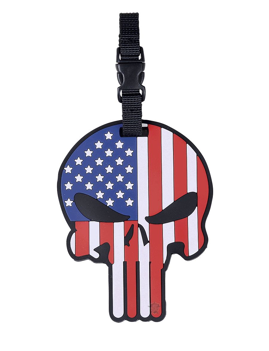 Truspec Patriotic Punisher, Luggage Tag-Tru-Spec
