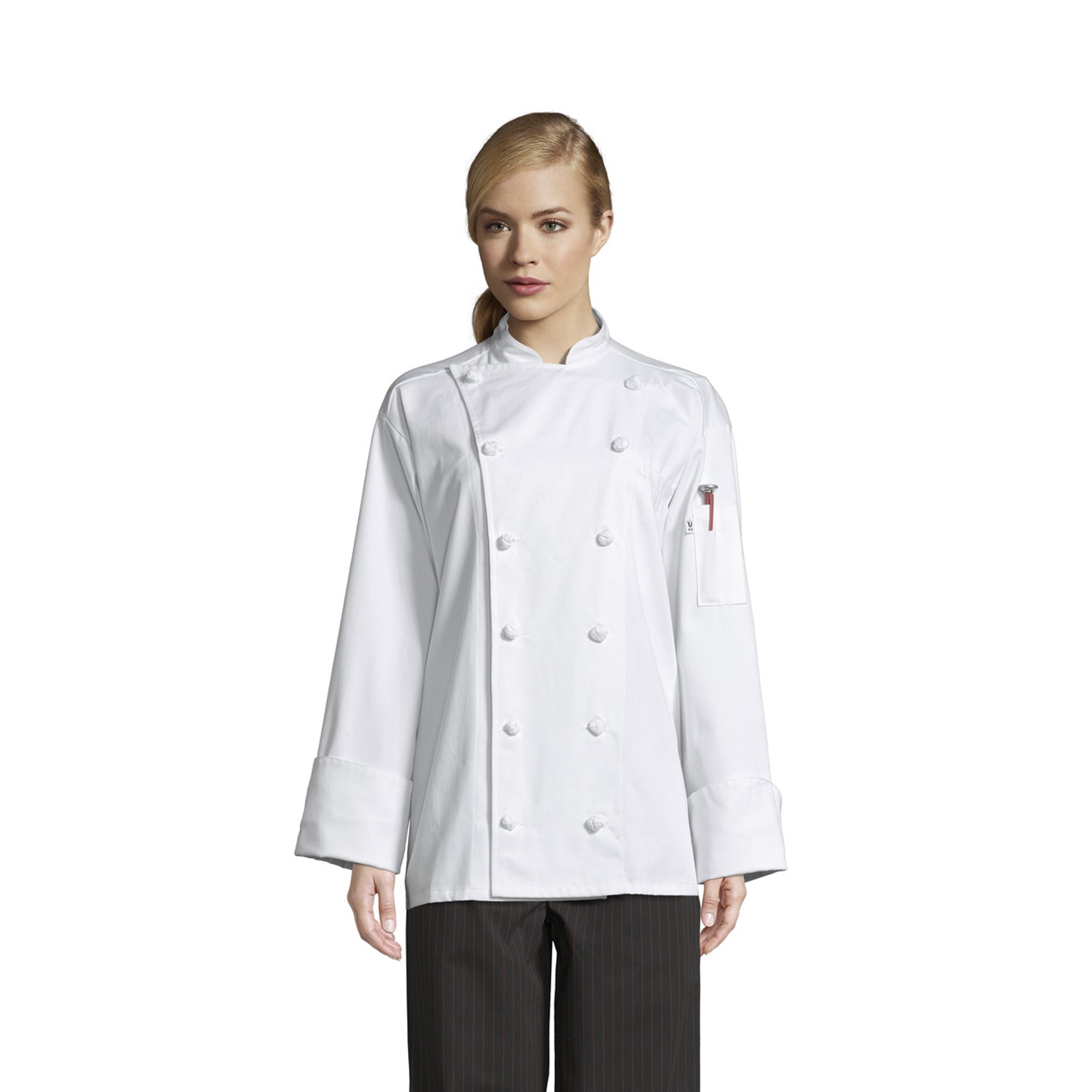 Buy 0425C Executive Chef Coat Uncommon Threads Online At Best Price NY   0425c 25 Executive Chef Coat White Front Gallery 3b02a2d1 F12a 46dd 8299 Bee728f88c23 