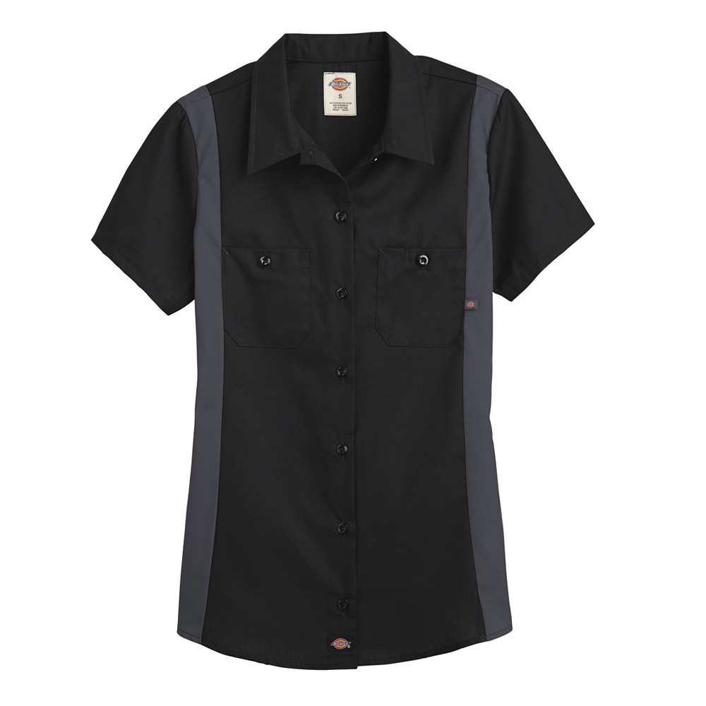 Buy Women's Short-Sleeve Industrial Color Block Shirt - Dickies Online ...