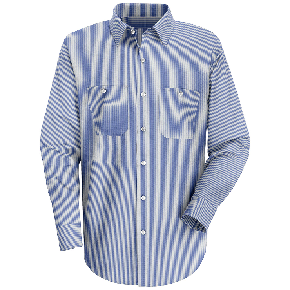 Buy Men's Long Sleeve Industrial Stripe Work Shirt - Red Kap Online at ...