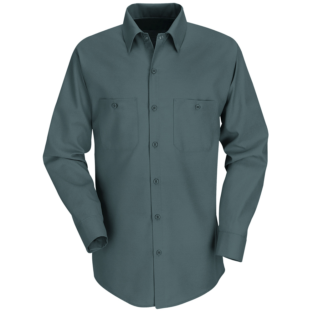 Red Kap Women's Industrial Work Shirt, Petrol Blue - L