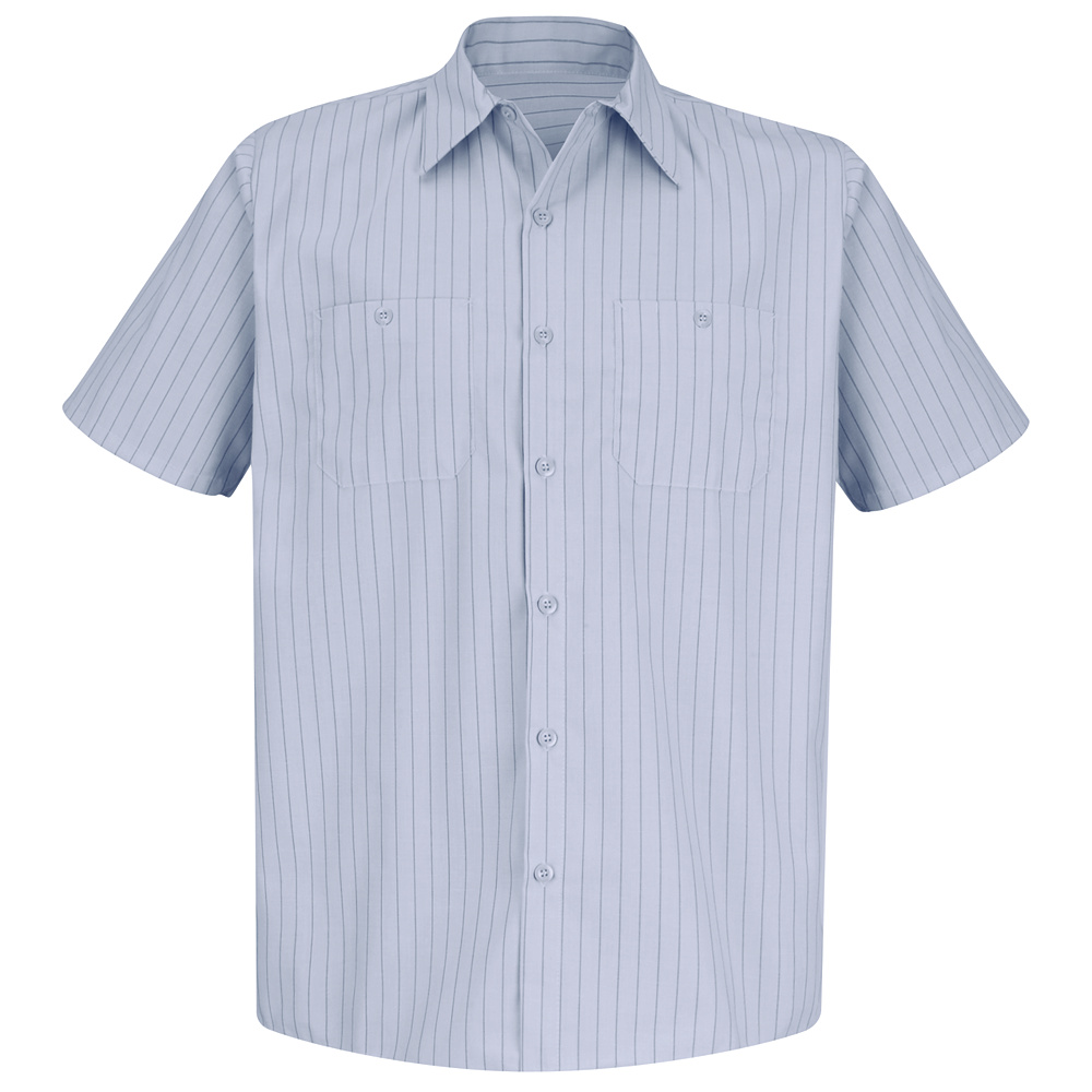Buy Men's Short Sleeve Industrial Stripe Work Shirt - Red Kap Online at ...