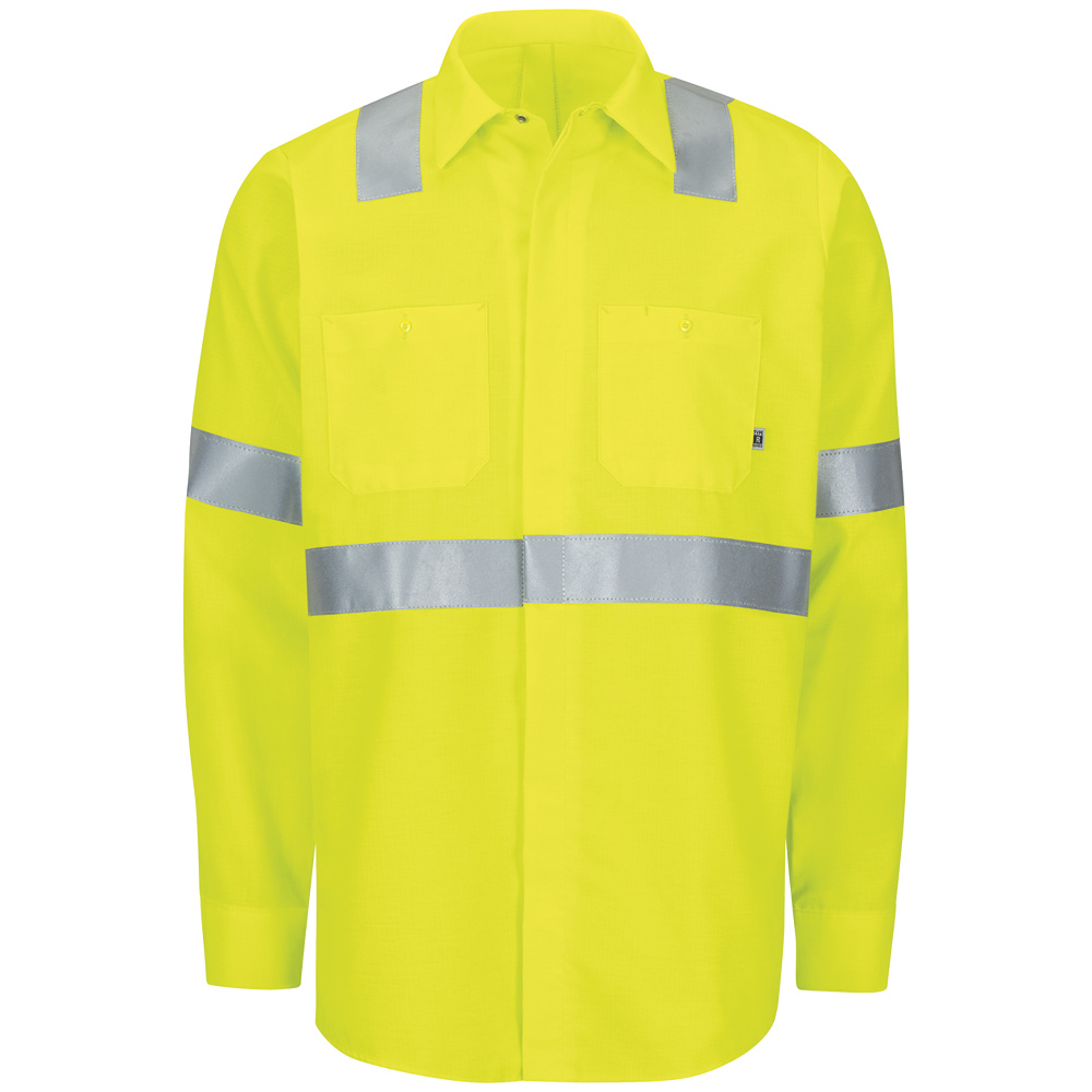 Buy Long Sleeve Hi-Visibility Ripstop Work Shirt with MIMIX? + OilBlok ...