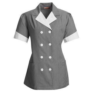 Womens Double-Breasted Lapel Tunic-