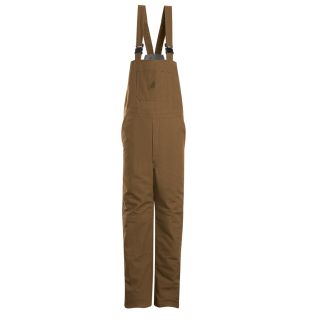 Bulwark® Industrial Bibs and Coveralls Brown Duck Deluxe Insulated Bib Overall - EXCEL FR ComforTouch-Bulwark